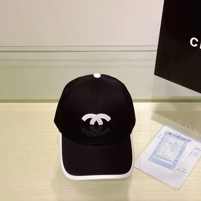 Chanel Baseball Cap CC Logo Embroidered