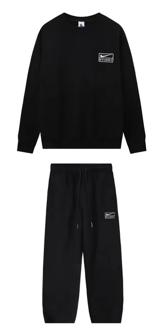 Stüssy × Nike Crewneck & Joggers Set