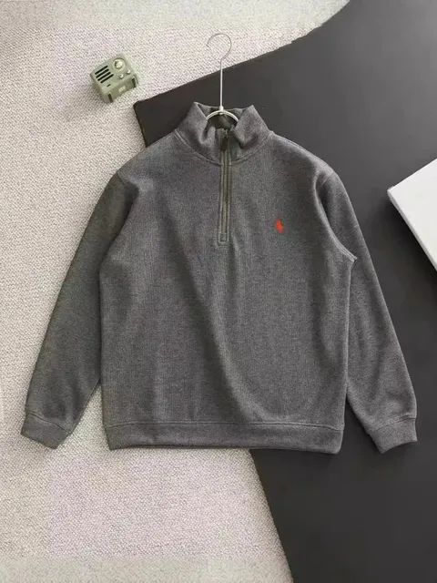 Polo Ralph Lauren Quarter-Zip Pullover Heather Grey