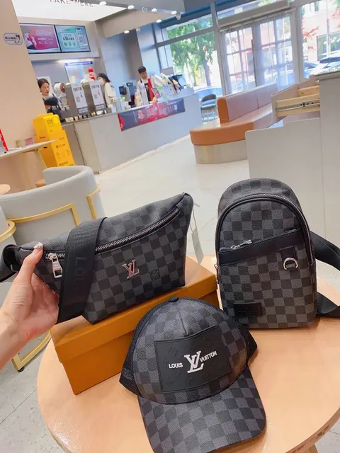 Louis Vuitton Damier Graphite Bags & Cap Checkered Monogram