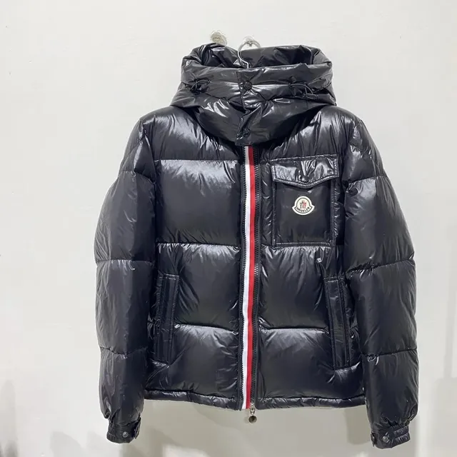 Moncler Puffer Jacket Logo Patch with Red-White-Blue Zip Tape