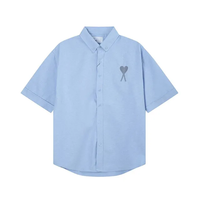 AMI Paris Short-Sleeve Shirt Heart Logo