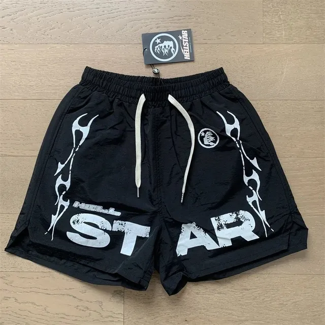 Hellstar Star Shorts Flame Print