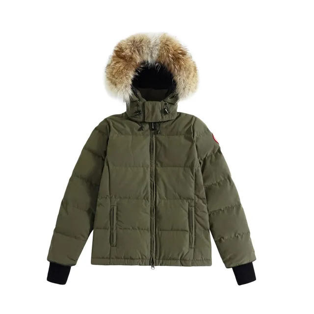 Canada Goose coats outerwear Olive with Fur Trim