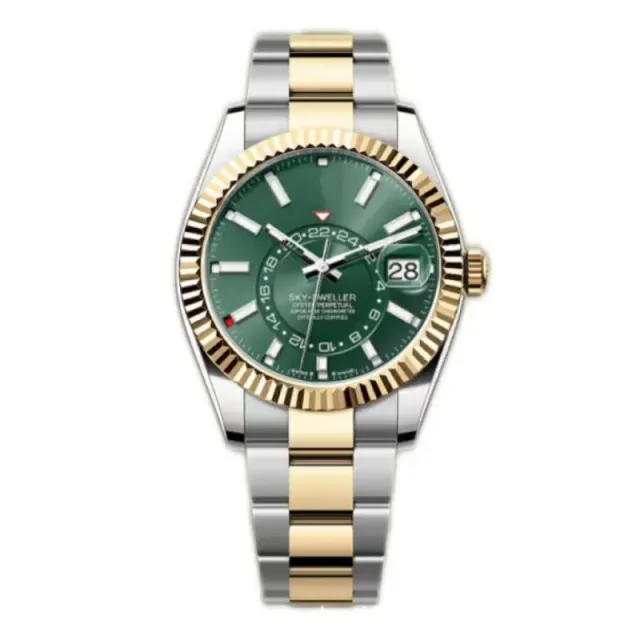 Rolex Sky-Dweller Green Dial Two-Tone