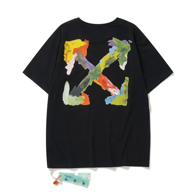 Off-White t shirts Multicolor Paint Stroke