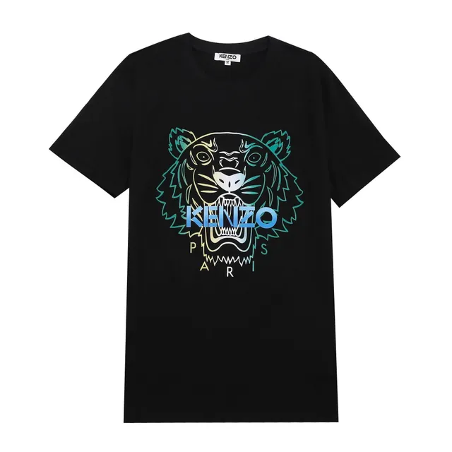 Kenzo Tiger Graphic Tee Iridescent Tiger Print