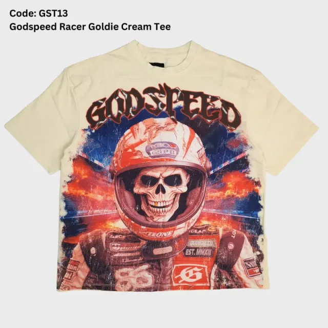 Gst13 Godspeed Racer Goldie Cream T-Shirt