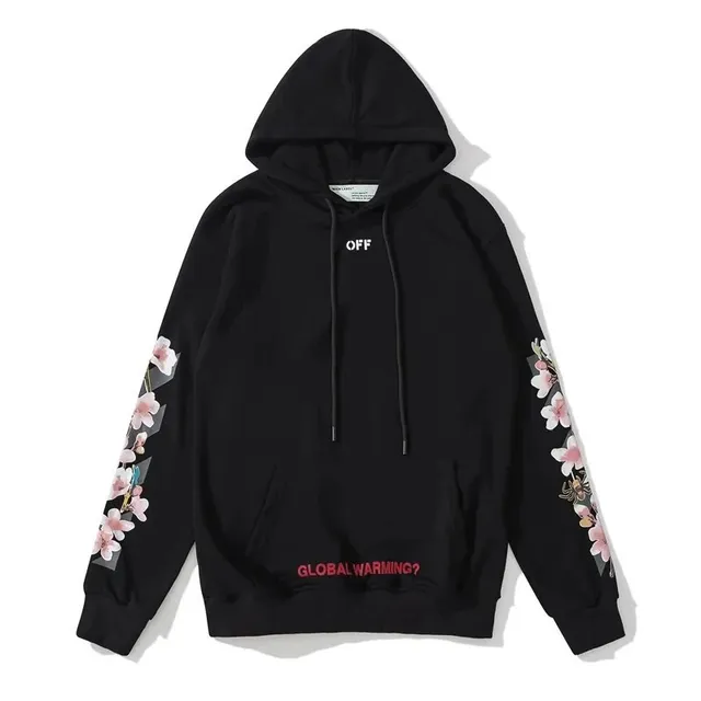 Off-White Hoodie Floral Sleeve