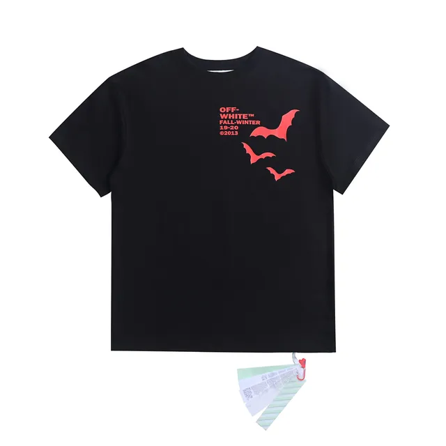 Off-White Graphic T-Shirt Bat Print