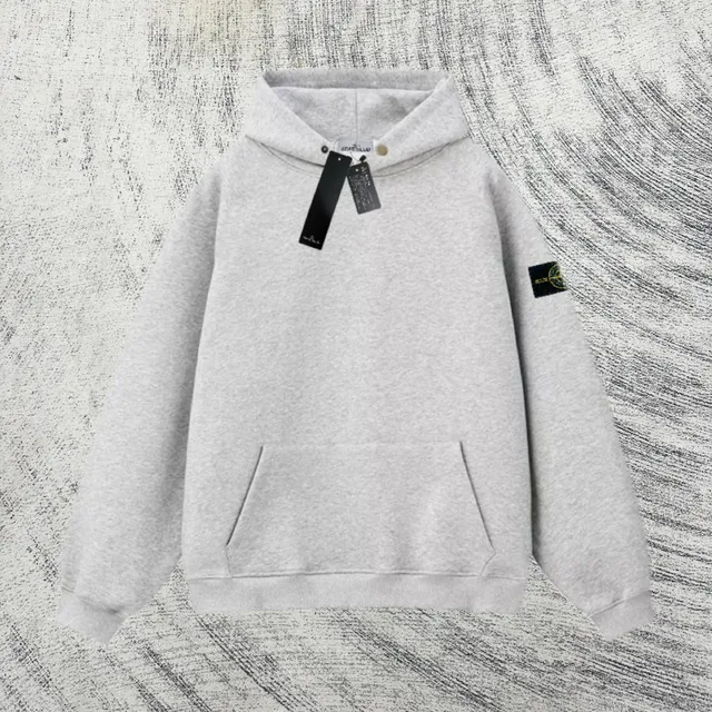 Stone Island Hooded Sweatshirt Classic Logo Patch