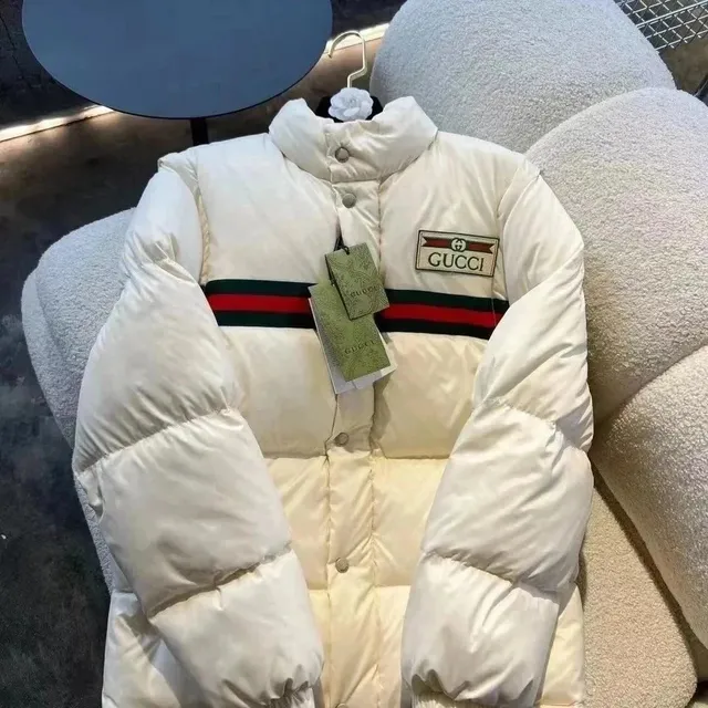 Gucci Puffer Jacket Web Stripe