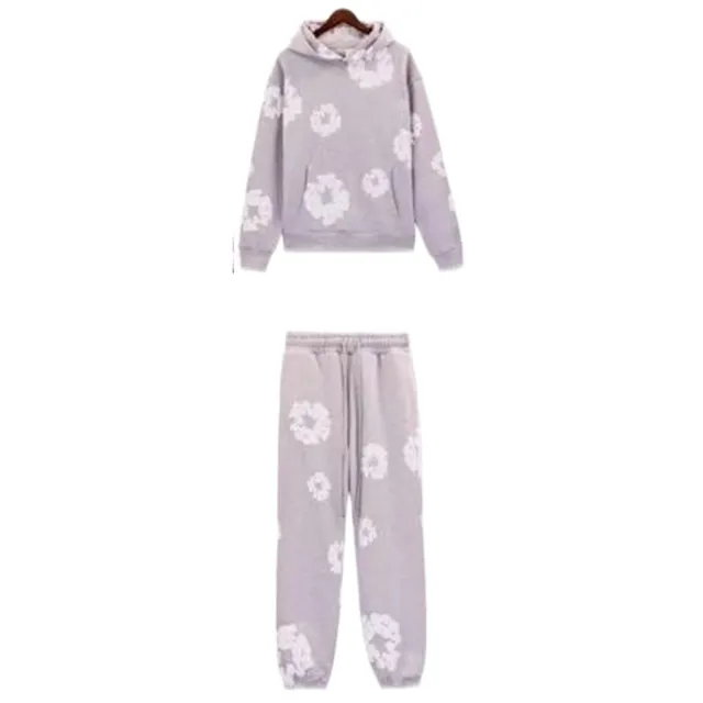 Denim Tears Hoodie and Joggers Set Floral Print