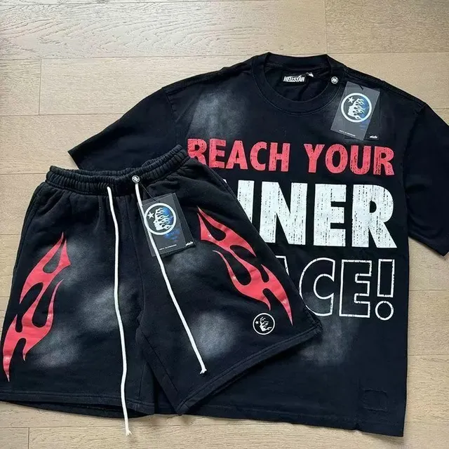 Hellstar Reach Your Inner Peace Set Flame Print