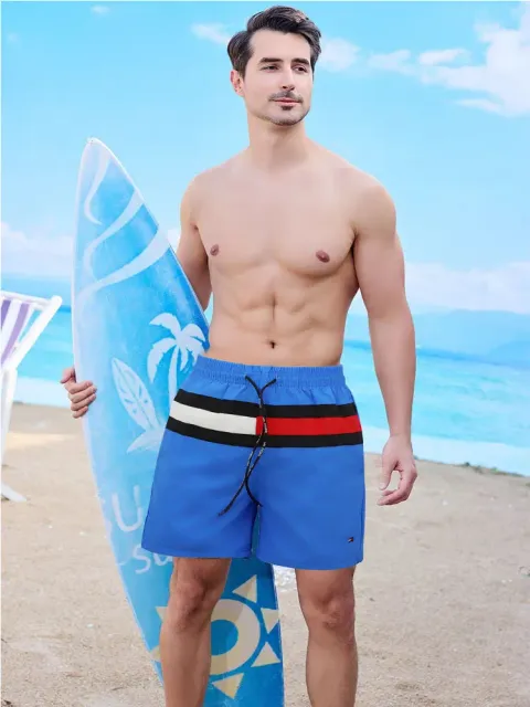 Tommy Hilfiger Swim Trunks Striped Waistband