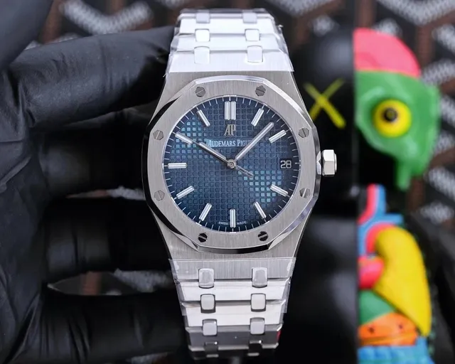 Audemars Piguet Royal Oak Blue Tapisserie Dial