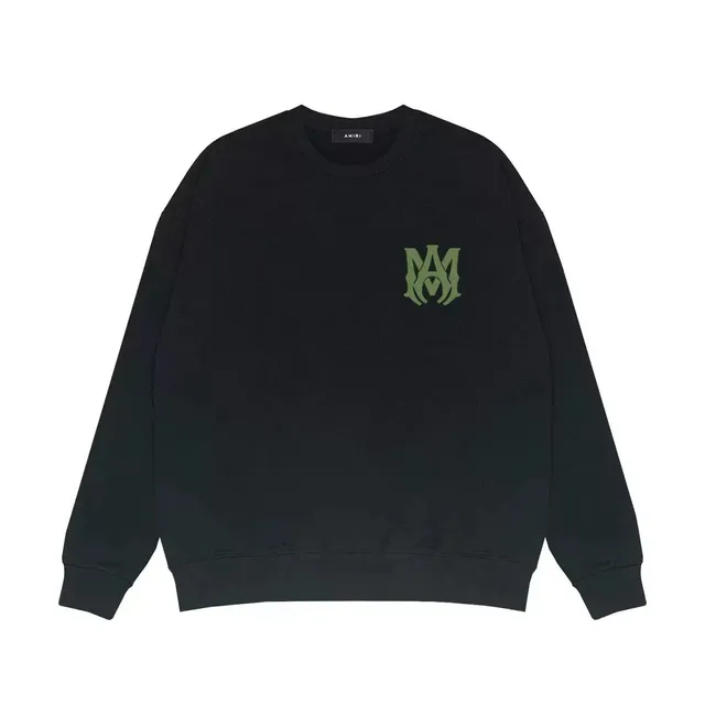 Amiri Crewneck Sweatshirt Olive Logo
