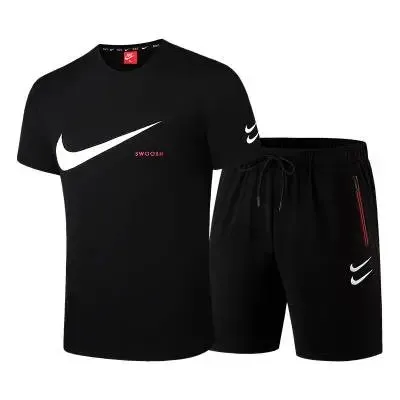 Nike Swoosh Set Black with White Swoosh