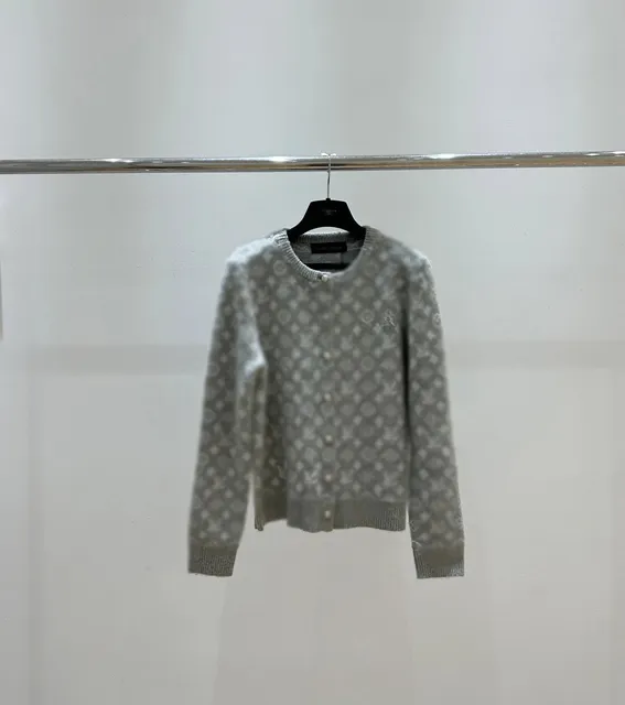Louis Vuitton Monogram Knit Cardigan LV Monogram Pattern
