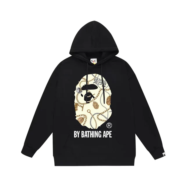 BAPE Hoodie Ape Head Chain Print