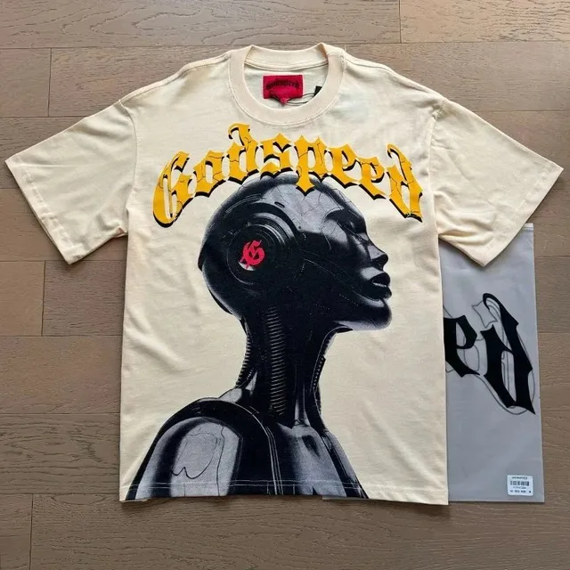 Godspeed Graphic Tee Robot Head Print