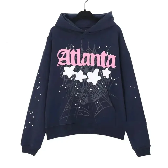 Hoodie Atlanta Spiderweb Print