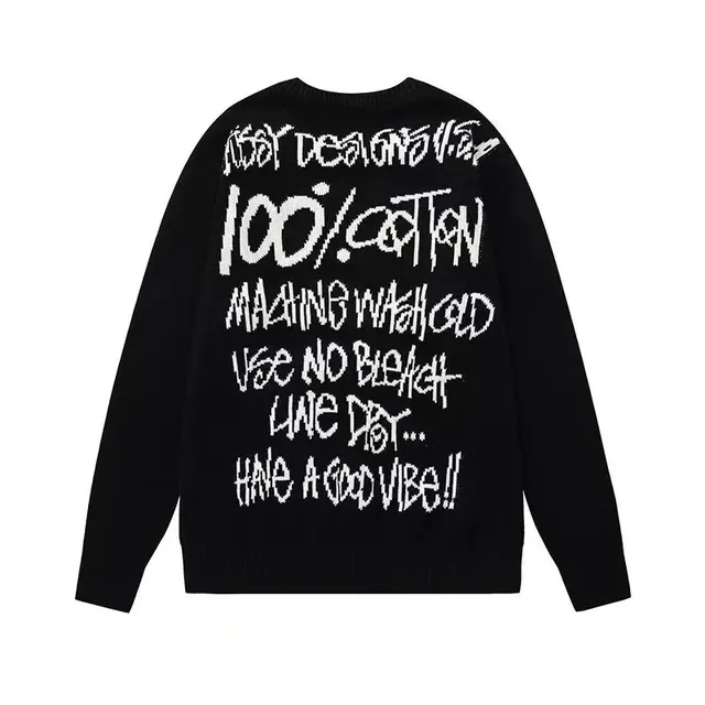 Stüssy Knit Sweater Wash Care Graphic