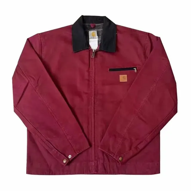 Carhartt Active Jacket Crimson with Black Collar