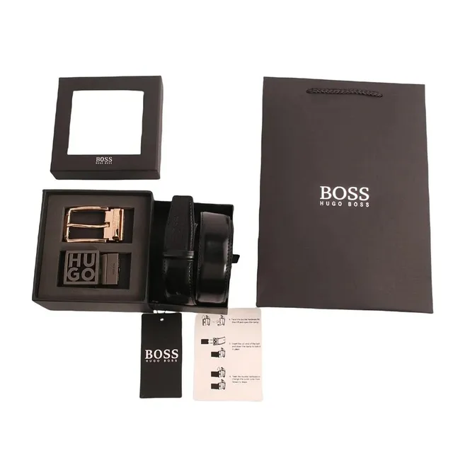 Hugo Boss Reversible Belt Gold/Black