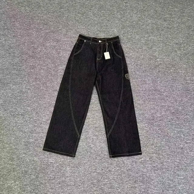 Mertra Straight Fit Jeans Embroidered Logo