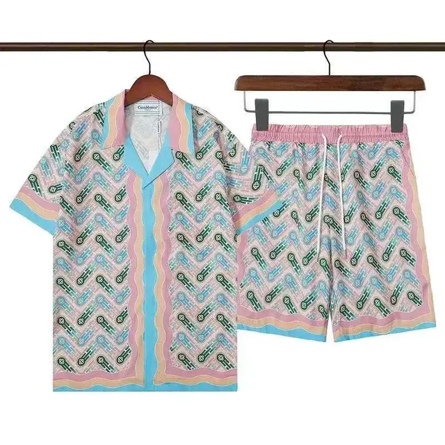 Casablanca Tennis Club Set Printed Chevron