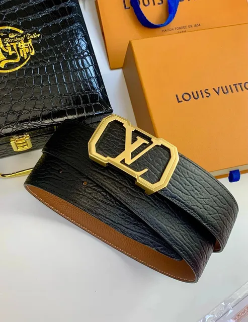 Louis Vuitton LV Belt Gold Buckle