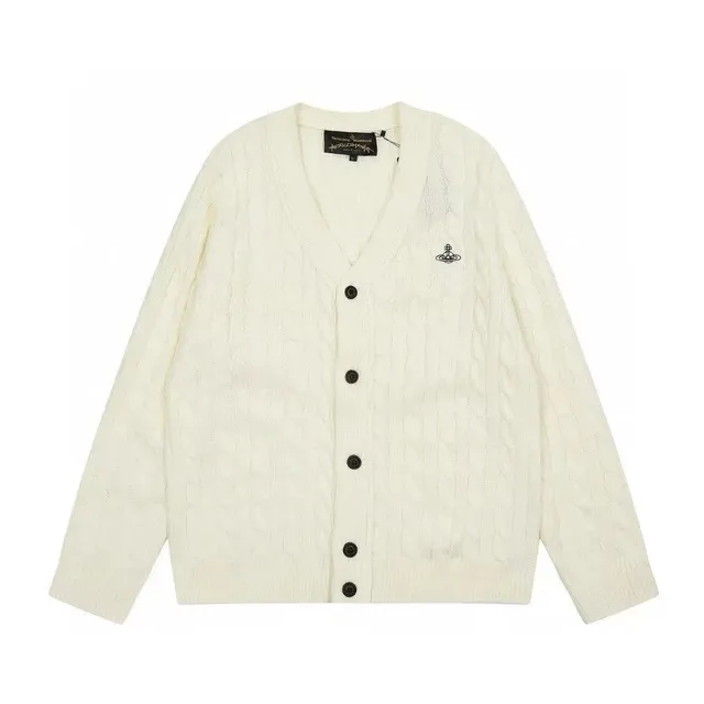 Vivienne Westwood Cable Knit Cardigan Ivory