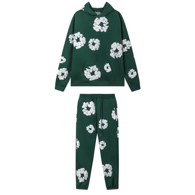 Hoodie and Joggers Set Floral Print