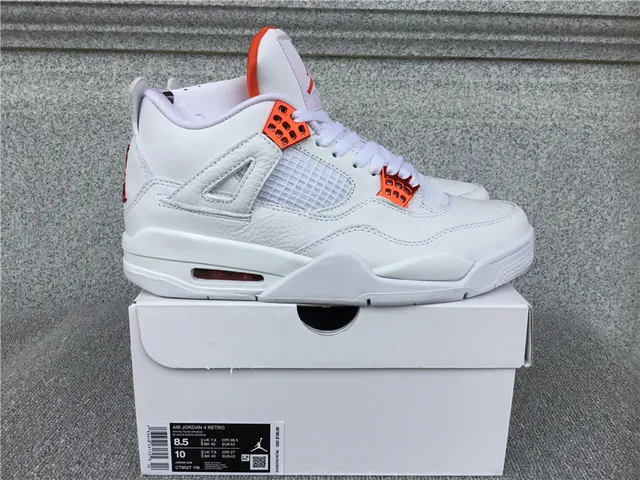 Air Jordan 4 Retro White Orange