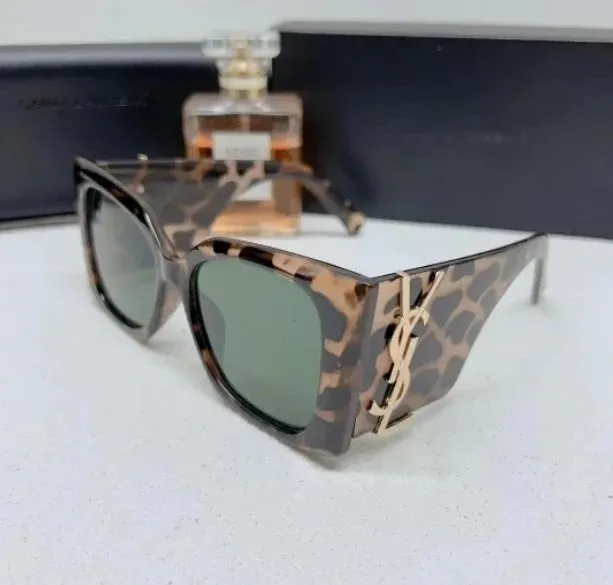 Saint Laurent Sunglasses Leopard Print
