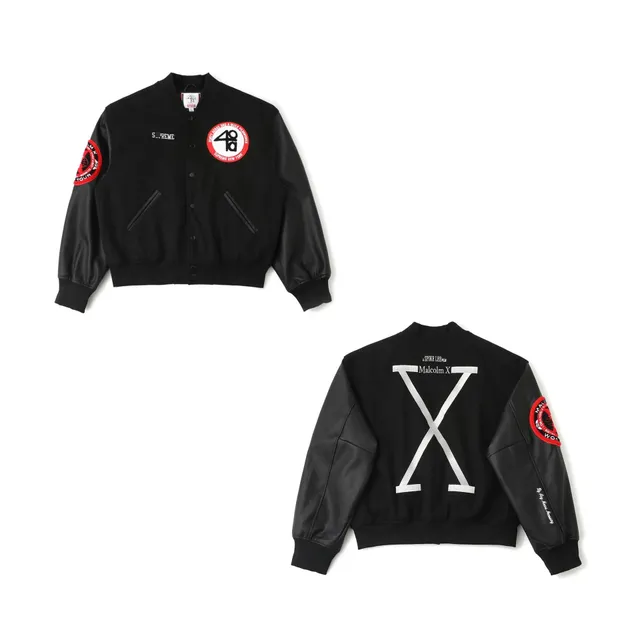 Supreme × Travis Scott Varsity Jacket Malcolm X Collaboration