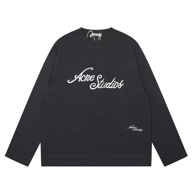Acne Studios Logo Long-Sleeve Tee Script Logo