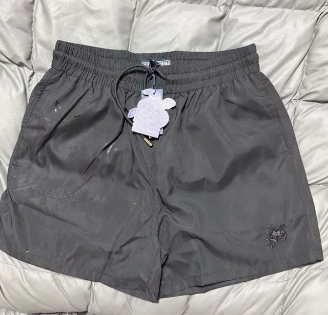 Versace Logo-Embroidered Shorts Turtle Motif