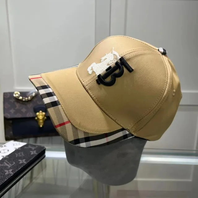 Burberry Baseball Cap Checkered Brim