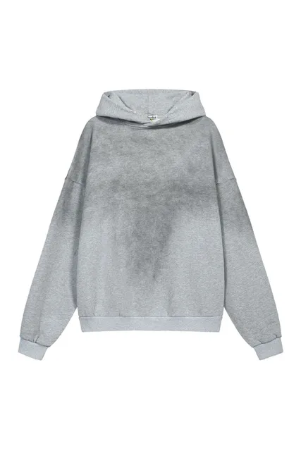 Acne Studios Cowl Neck Hoodie Washed Grey
