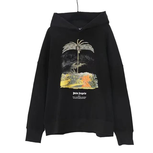 Palm Angels Hoodie Palm Tree Graphic