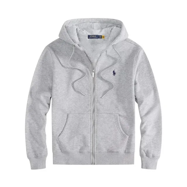 Polo Ralph Lauren Full-Zip Hoodie Heather Grey
