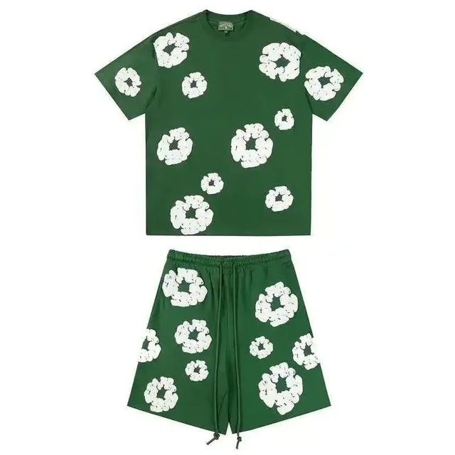 Balenciaga Floral Print Set Scrunched Flower Motif