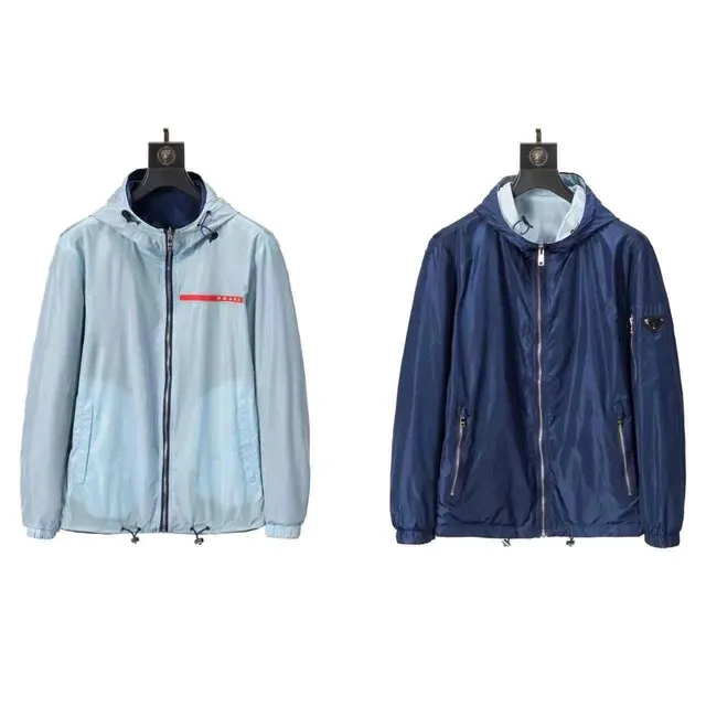 Prada Hooded Windbreaker Logo Tape / Triangle Patch