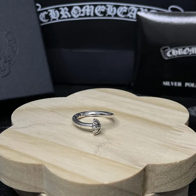 Chrome Hearts Nail Ring Silver