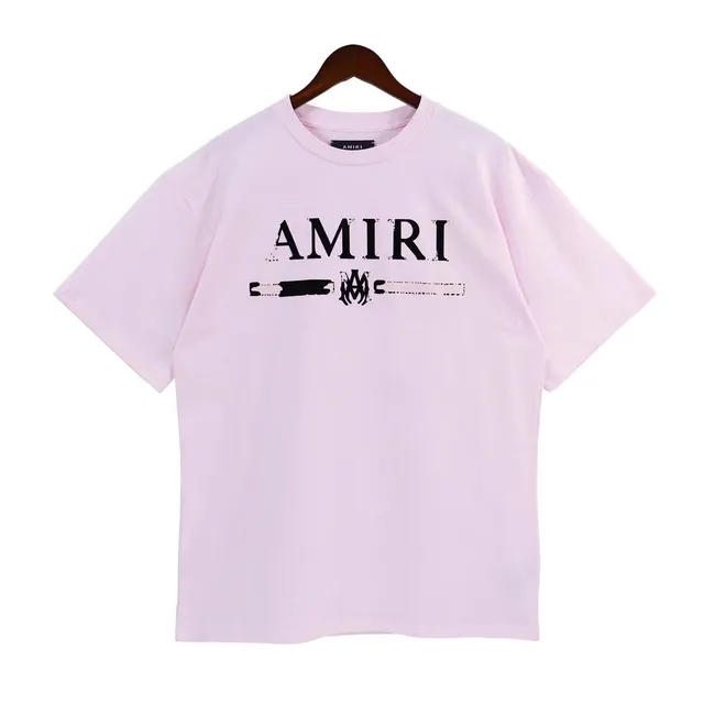 Logo Tee Distressed AMIRI Print