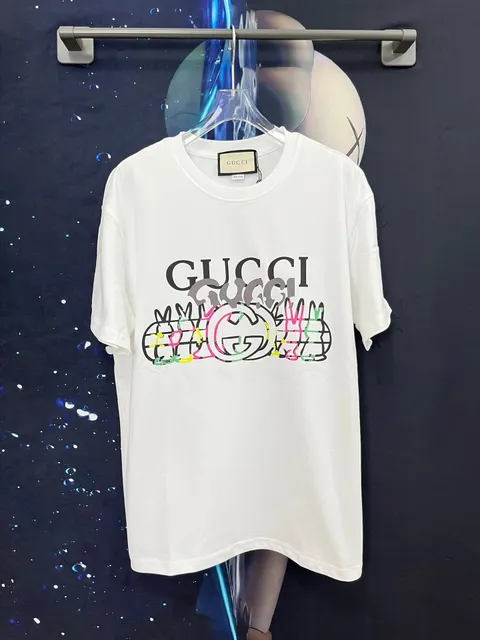 Gucci Graphic T-Shirt Rabbit GG Print