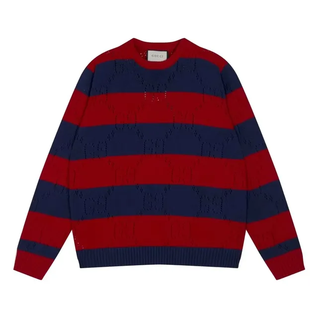 Gucci Knit Sweater Striped GG Intarsia