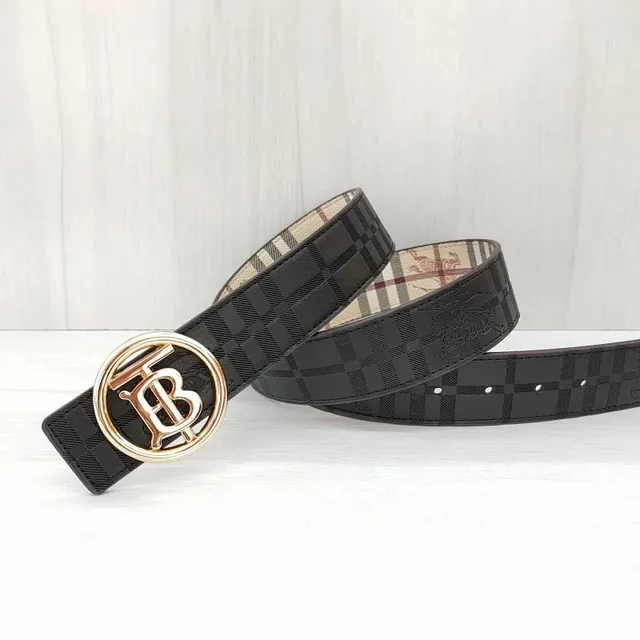 Burberry TB Logo Belt Checkered